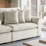 Sofá de 2 cuerpos Atualittá Tela Beige - 2.74M