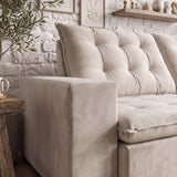 Sofá 2 Cuerpos Caribe Tela Beige - 2.24m a Confección
