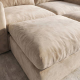 Sofa Modular 2 Cuerpos con 2 Poufs Conecta