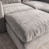 Sofá Modular 2 Cuerpos con 2 Poufs Conecta