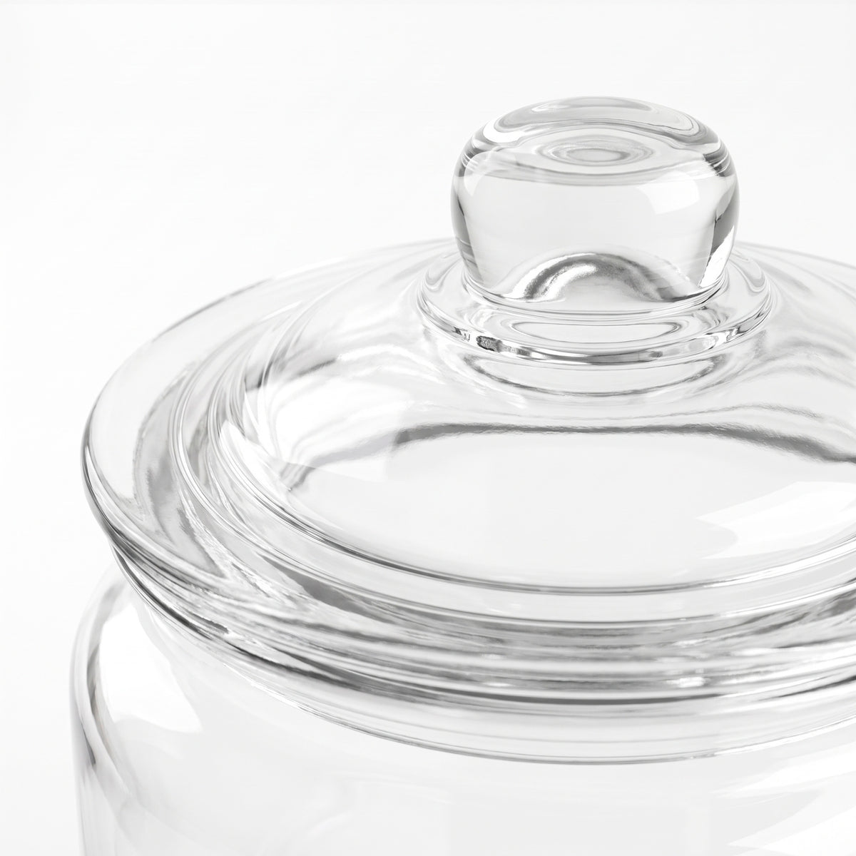 Frasco de vidrio con tapa 25cm
