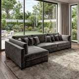 Sofá 3 Cuerpos Liberty con Chaise Longue Izquierdo Tela Gris Oscuro - 2.30m a Confección