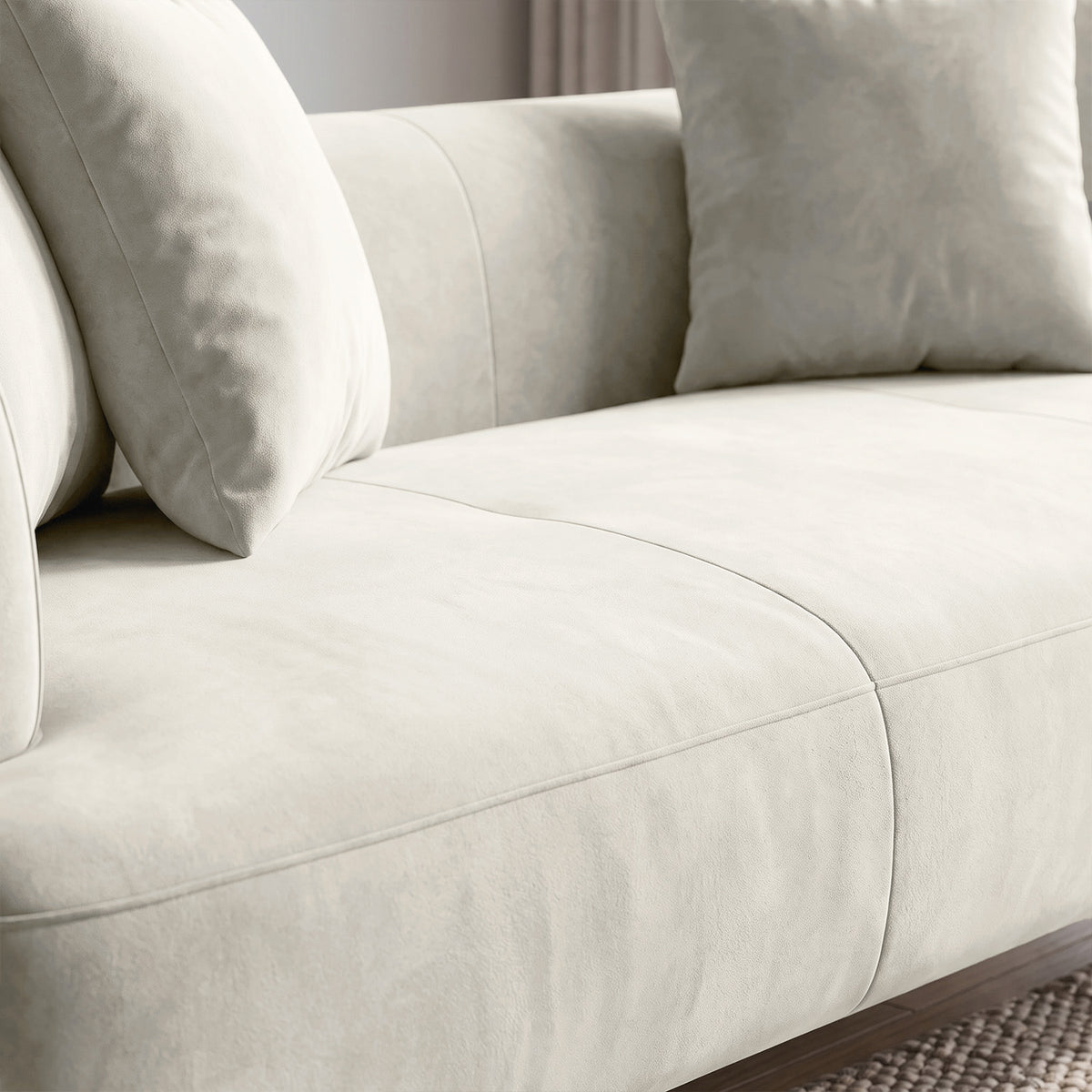 Sofá 2 cuerpos Marolo Tela Beige - 2.20m a Confección