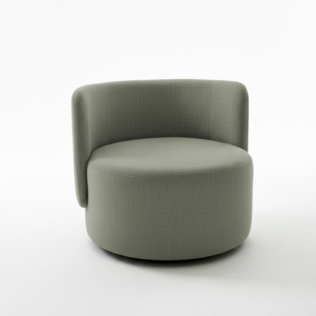 Poltrona giratoria color verde musgo