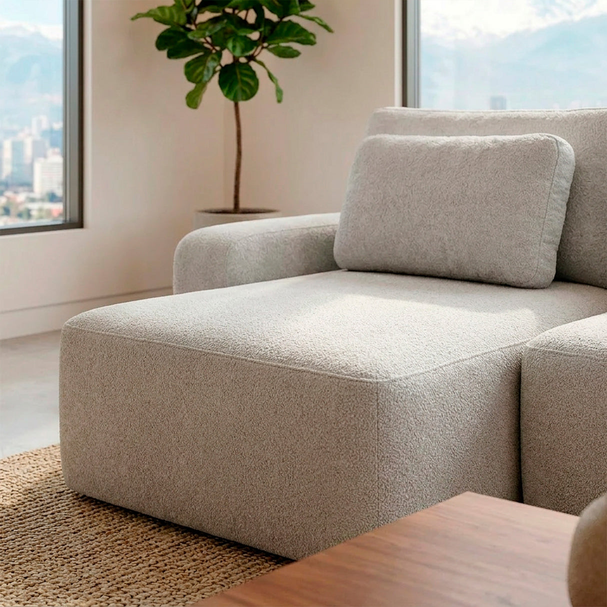 Sofá Extensible Portillo Con Pouf