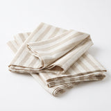Set 4 Servilletas Laika Rayas Crudo