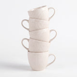 Set 6 Tazas + platillos porcelana Abbey