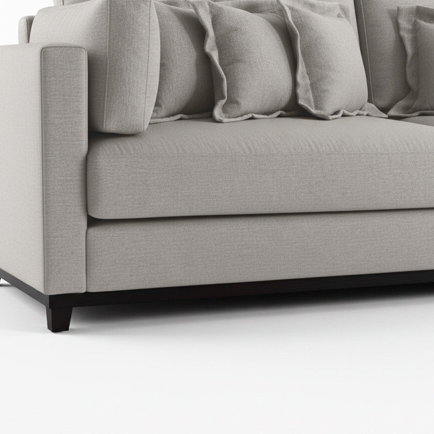 Sofá de 2 cuerpos de tela lino