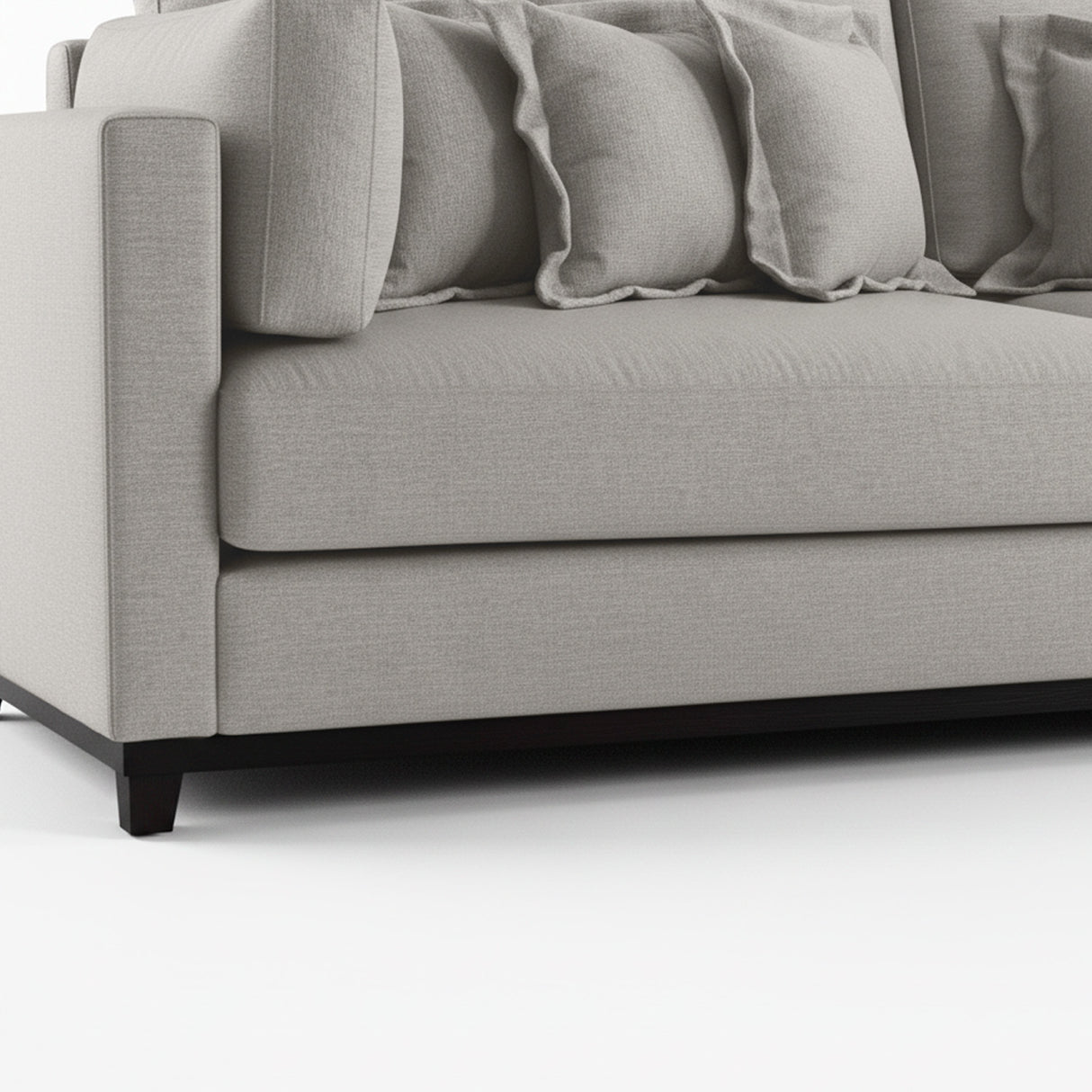 Sofá de 2 cuerpos de tela lino