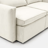 Sofá 2 Cuerpos Santiago Tela Beige - 1.70m Stock