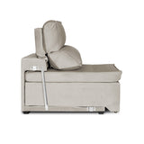 Sofá Extensible y Reclinable Toquio Tejido Arena 2388 Impermeabilizado - 2.04MT Stock