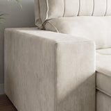 Sofá 2 cuerpos Toquio Tela Beige - 2.04m