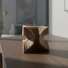 Vela de Cera Nórdica Espiral Geométrico