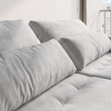 Sofá 2 cuerpos Zurich Tela Gris - 2.08m