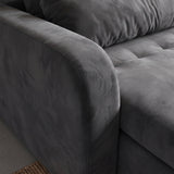 Sofá 2 cuerpos Zurich Tela Gris oscuro - 2.28m a Confección
