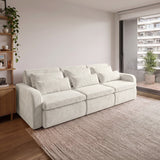 Sofá 2 cuerpos Zurich Tela Beige - 2.98m