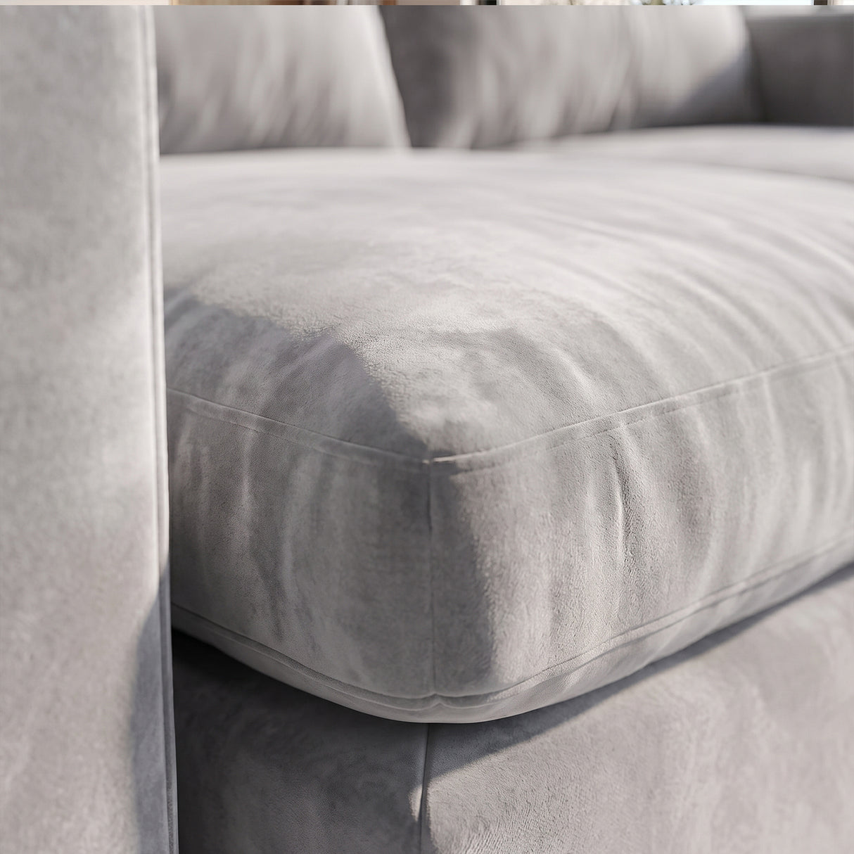 Sofá Modular 2 Cuerpos con 2 Poufs Conecta