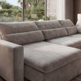 Sofá extensible y reclinable Dublin con Chaise Longue