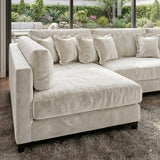 Sofá 3 Cuerpos Liberty con Chaise Longue Izquierda Tela Beige - 2.30m a Confección