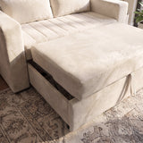 Sofá 2 cuerpos Málaga Tela Beige - 1.30m