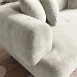 Sofá 2 cuerpos Marolo Tela Beige - 2.20m a Confección