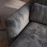 Sofá 3 Cuerpos Paris Tela Gris Oscuro - 2.74m