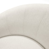 poltrona giratoria color beige claro