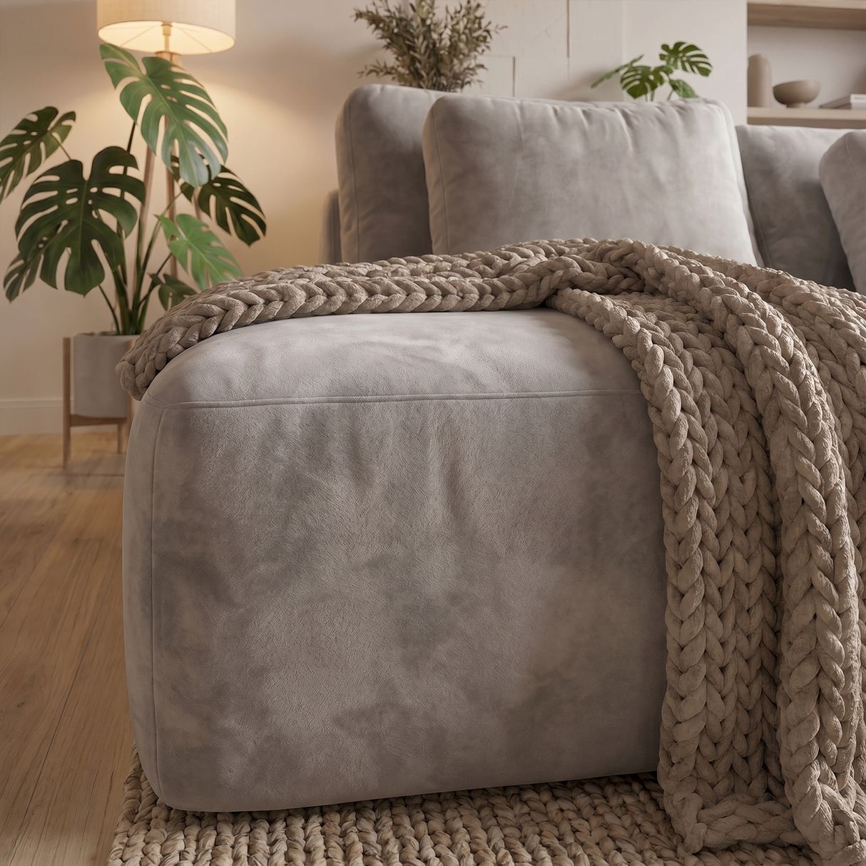Sofá Extensible Portillo Con Pouf