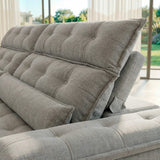 Sofá 3 Cuerpos Prediletto Tela Blanco - 3.60m