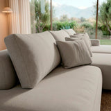 Sofá extensible Solana con pouf