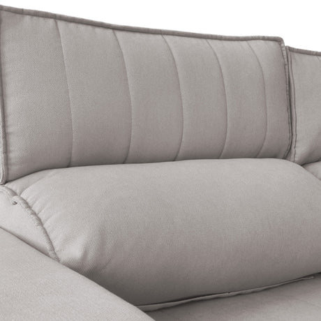 Sofá extensible y reclinable de 3 cuerpos tela chenille color café