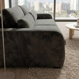 Sofá Modular 2 Cuerpos Treviso Tela Gris Oscuro - 2.08m a Confección
