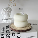 Vela de Cera Blanca Circulares