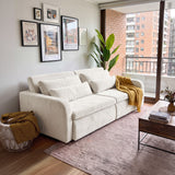 Sofá 2 cuerpos Zurich Tela Beige - 2.08m
