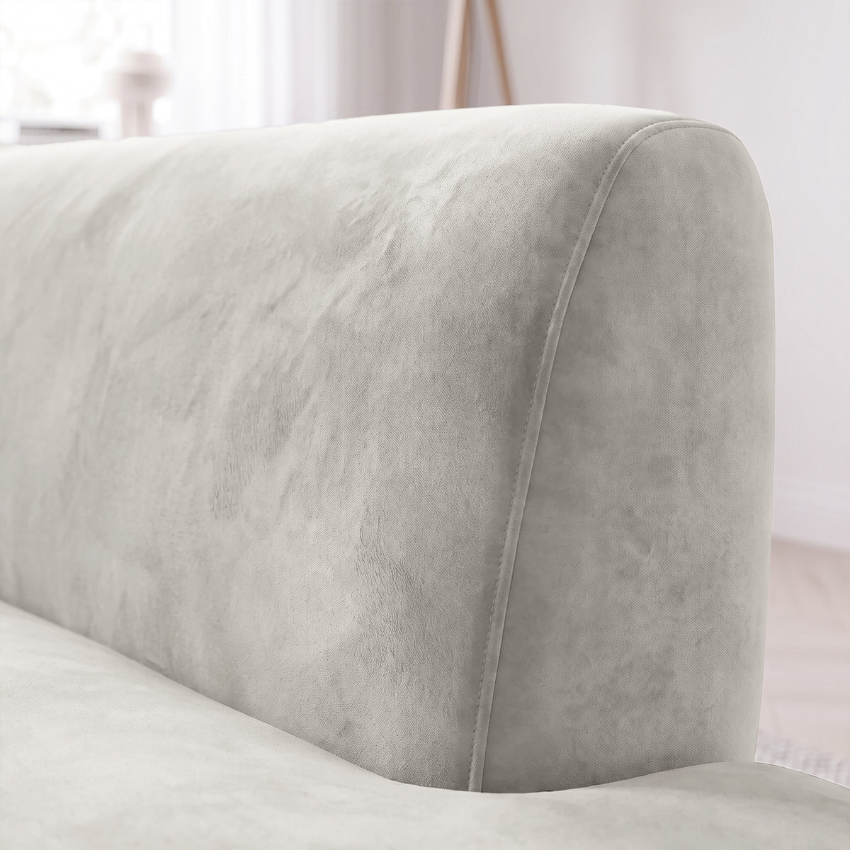 Sofá 2 Cuerpos Acqua Respaldo izquierdo Tela Beige - 2.36m a Confección