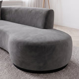 Sofá 2 Cuerpos Acqua Respaldo izquierdo Tela Gris oscuro - 2.36m a Confección