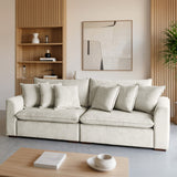 Sofá de 2 cuerpos Atualittá Tela Beige - 1.94M