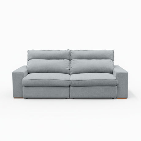 sofá  extensible de 2 cuerpos  color gris 