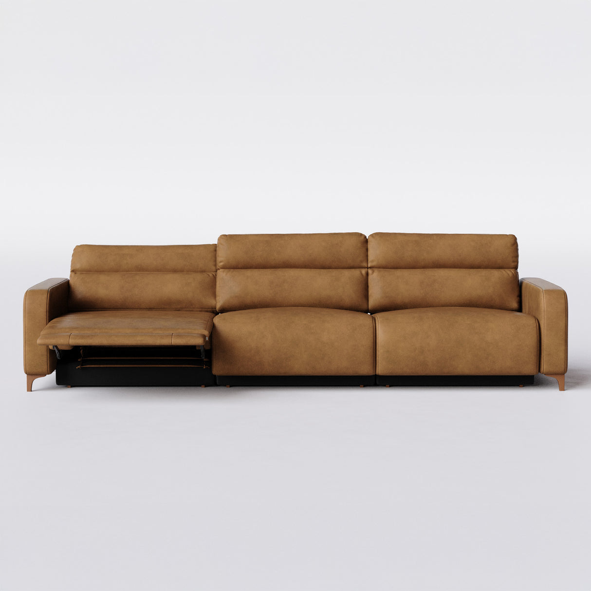 Sofá de Cuero Hush Extensible y Reclinable