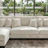 Sofá 3 Cuerpos Liberty con Chaise Longue Izquierda Tela Beige - 2.30m a Confección