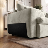 Sofá 2 Cuerpos Litus Tela Beige - 2.14m
