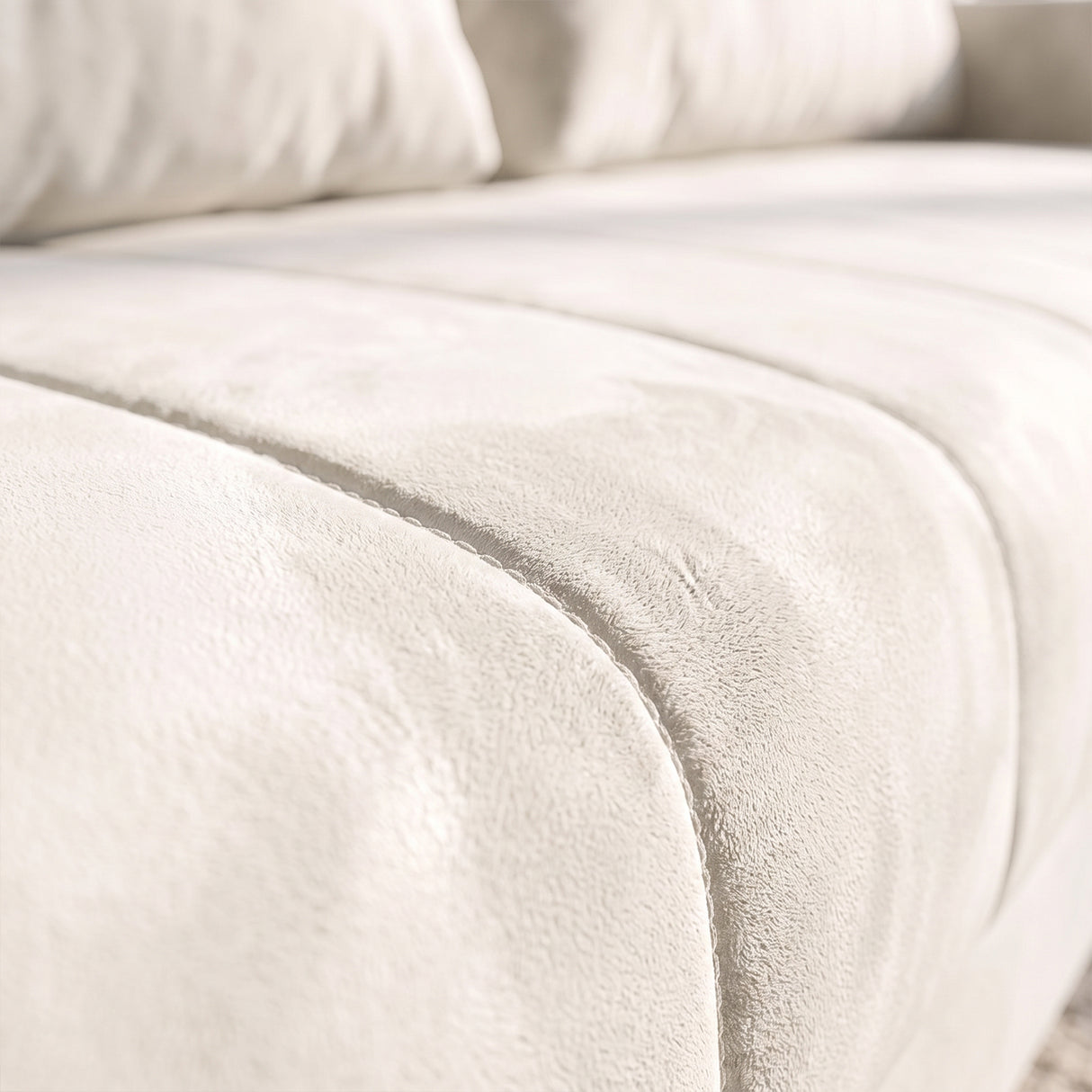 Sofá 2 cuerpos Málaga Tela Beige - 1.50m