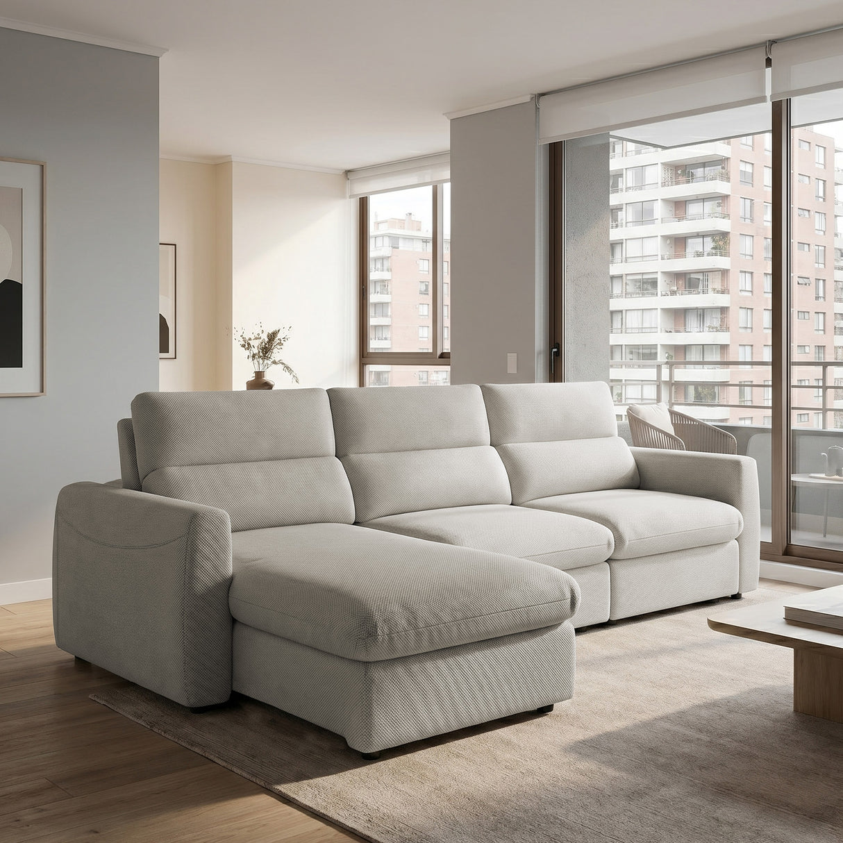 Sofa Extensible y Reclinable Paris Premium Stock