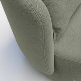 Poltrona giratoria color verde musgo