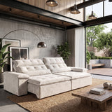 Sofá 2 Cuerpos Prediletto Tela Beige - 2.60m