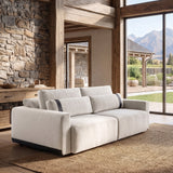Sofá 2 Cuerpos Rizzonte Tela Beige - 1.96m