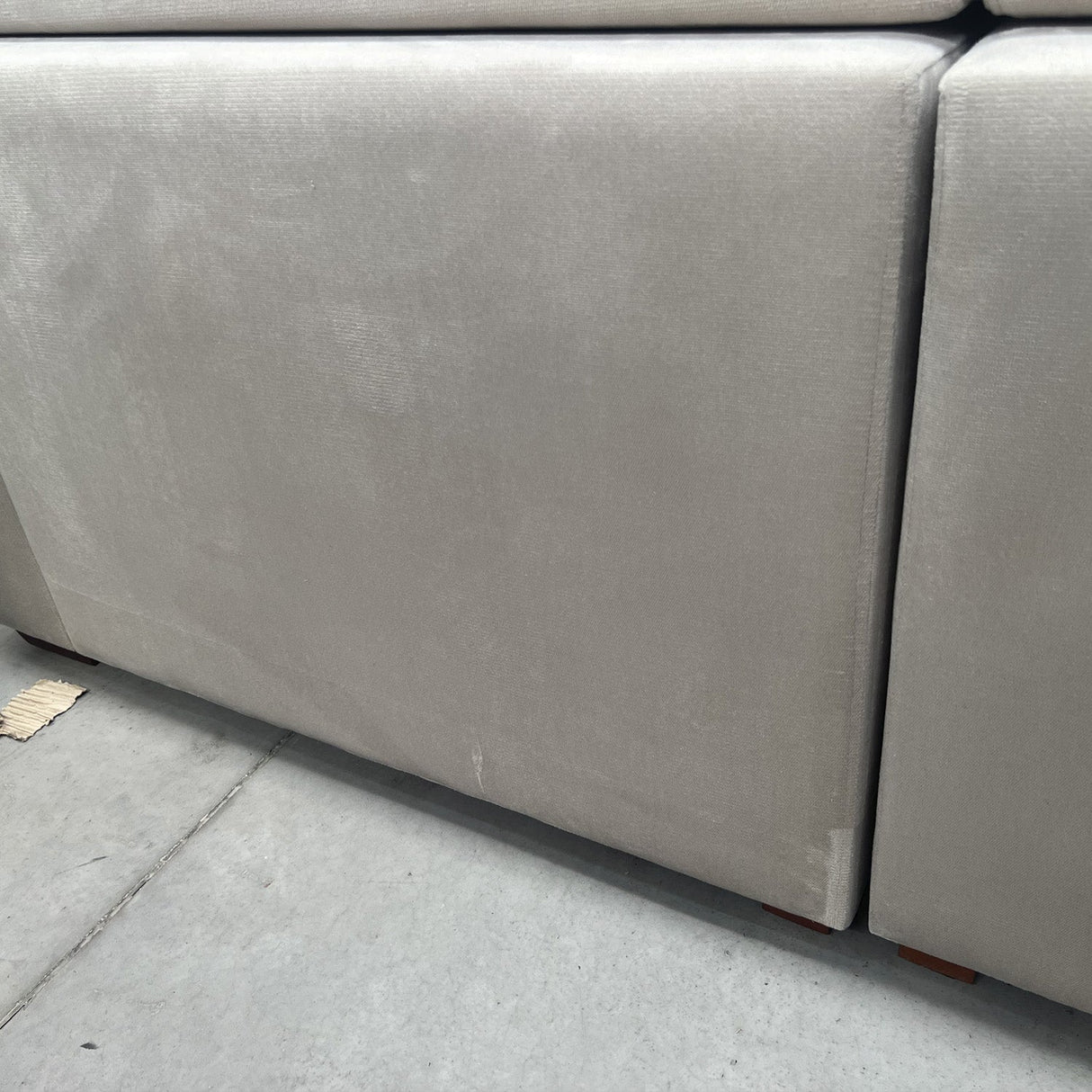 Sofa Rizzonte 1.96MT / Cream 2388 Ecocuero 6001 Outlet S/CAMBIO NI DEVOLUCIÓN Di Qualita