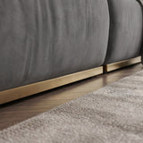 Sofá Modular 3 cuerpos Alba Tela Gris Oscuro - 3.00m a Confección