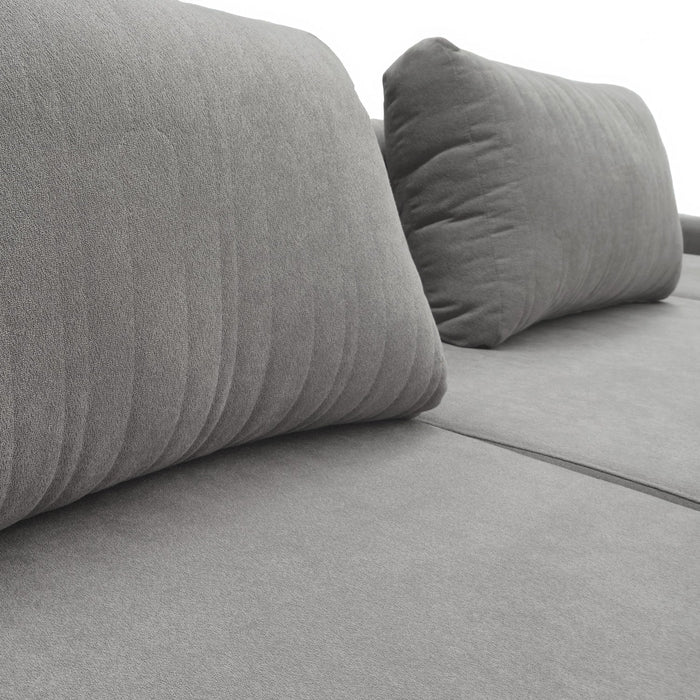 Sofá Lodi 5 Cuerpos De 3.50 x 3.70 MT GRAY 3390 Stock Re Decora