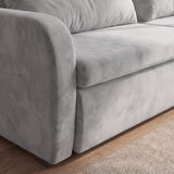 Sofá 2 cuerpos Zurich Tela Gris - 2.08m